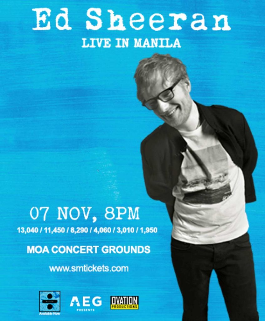 Ed Sheeran 'Divide' Tour Reschedule 2018 | Manila Concert Scene News