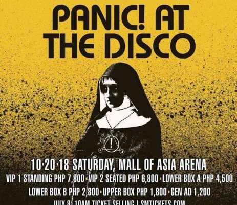 Panic! At The Disco "Pray for the Wicked" in Manila 2018 poster