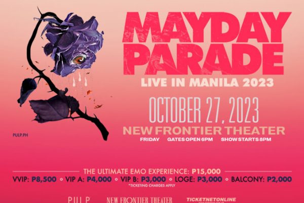 Mayday Parade in Manila 2023 Poster